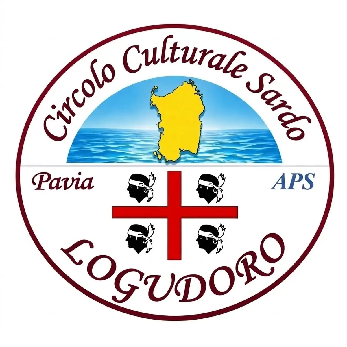 Nuovo logo ufficiale del Circolo Culturale Sardo Logudoro di Pavia APS - Identità visiva moderna e funzionale.