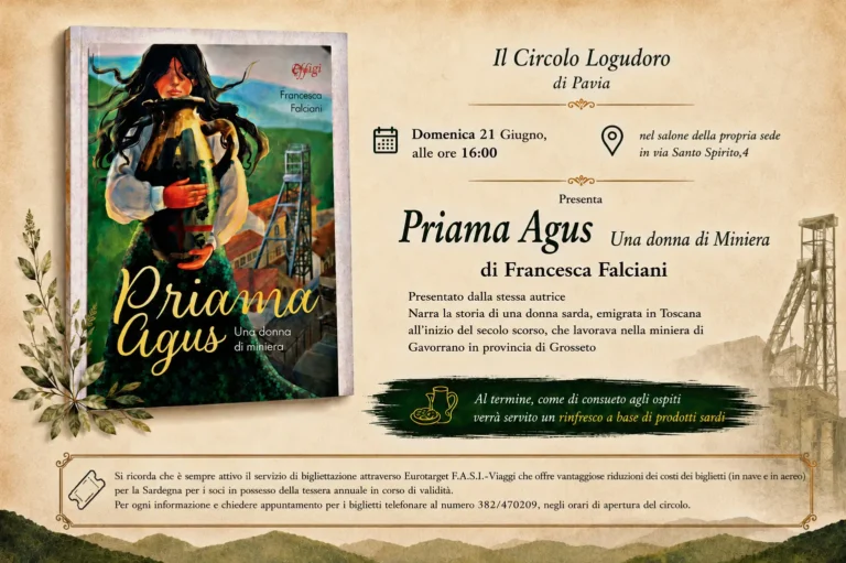 Presentazione del libro “Priama Agus, una donna di miniera” di Francesca Falciani al Circolo Logudoro